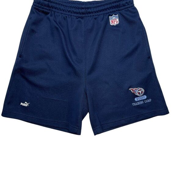 Puma Men's Size Small Vintage NFL Tennessee Titans 2000 Training Camp Shorts - Picture 4 of 11